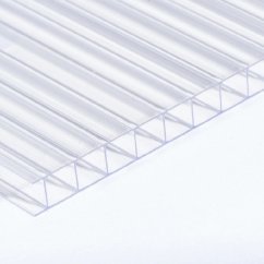 Komůrkový polykarbonát 10 mm - 2 stěny - 1,7 kg/m² - čirý