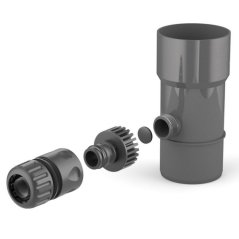 Plastový sběrač dešťové vody PVC 63 mm