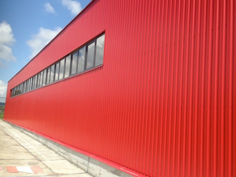 Trapézová střešní krytina T18 (1,15x2m) - červená
