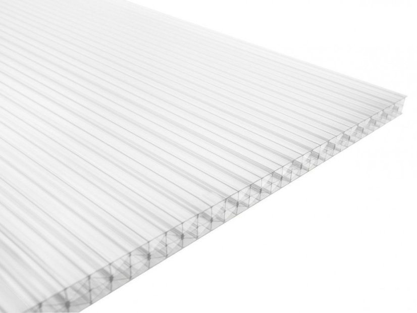 Komůrkový polykarbonát STRONG 25 mm - 9 stěn - 3 kg/m² - čirý