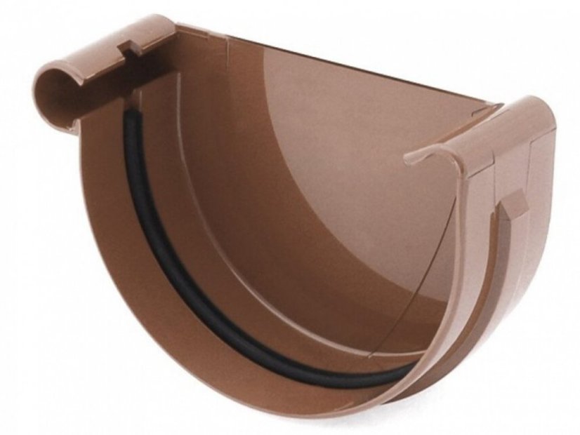 Plastové čelo žlabu PVC 75 mm