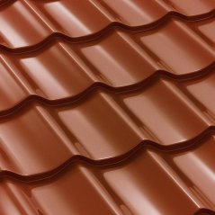 Plechová střešní krytina Klasik - hnědá