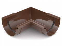 Plastový roh žlabu PVC 75 mm