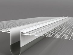 Dilatační profil PVC s tkaninou - průběžný