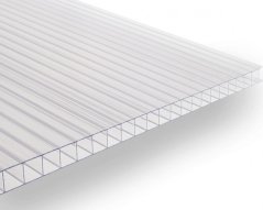 Komůrkový polykarbonát 4 mm - 2 stěny - 0,84 kg/m² - čirý