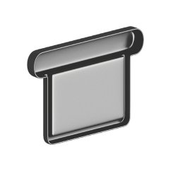 Lakované okapové čelo žlabu Square 120 mm