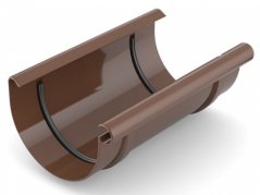 Plastová spojka žlabu PVC 75 mm