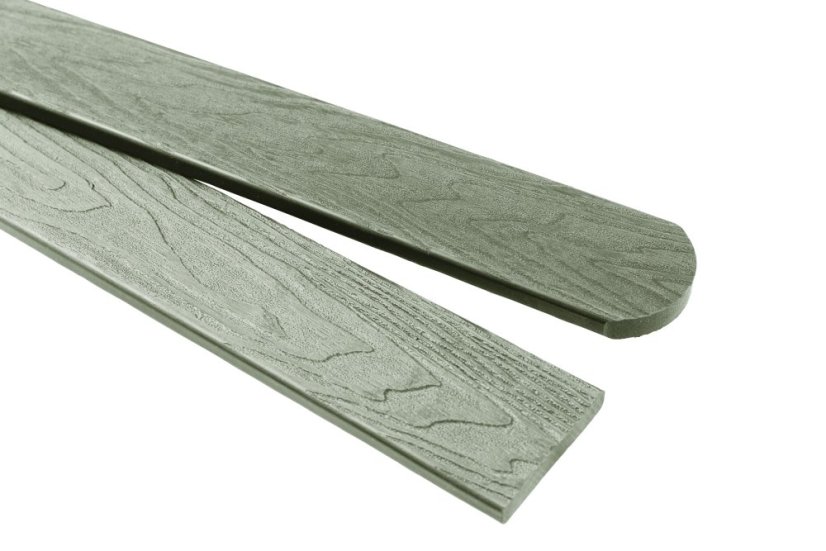 WPC plotové prkno 3D oboustranný dřevodekor - light grey