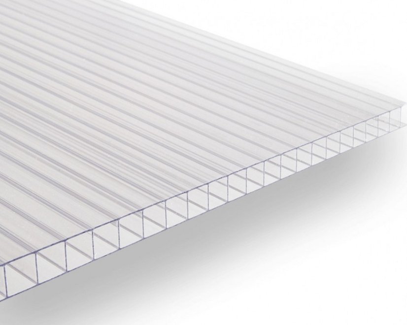 Komůrkový polykarbonát 4 mm - 2 stěny - 0,84 kg/m² - čirý