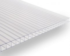 Komůrkový polykarbonát 4 mm - 2 stěny - 0,84 kg/m² - čirý