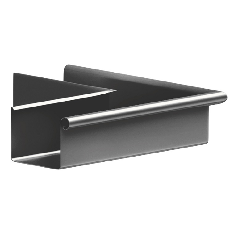 Lakovaný okapový roh žlabu Square 120 mm