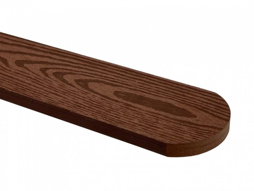 WPC plotové prkno 3D oboustranný dřevodekor - oak brown