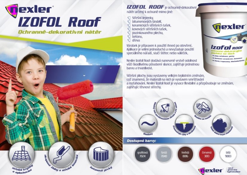 Ochranný nátěr NEXLER IZOFOL ROOF