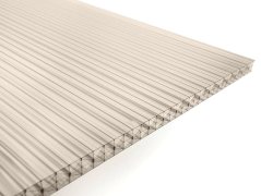 Komůrkový polykarbonát 16 mm - 6 stěn - 2,5 kg/m² - bronz