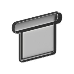 Lakované okapové čelo žlabu Square 120 mm