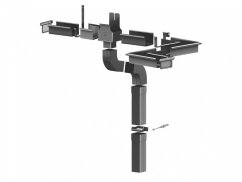 Lakovaná okapová objímka svodu Square 100 mm