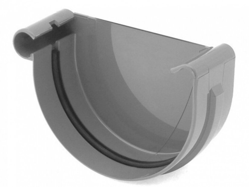 Plastové čelo žlabu PVC 75 mm